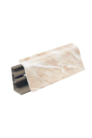 Плинтус для столешниц LB38 мрамор бежевый светлый 3,0м 381-675 Korner