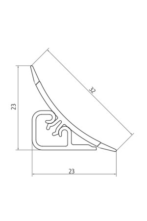 плинтус для столешниц LB-23 кантри 3,0 м 231-6102