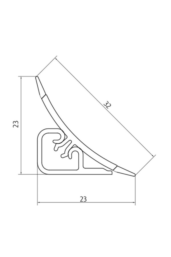 плинтус для столешниц LB-23 кантри 3,0 м 231-6102