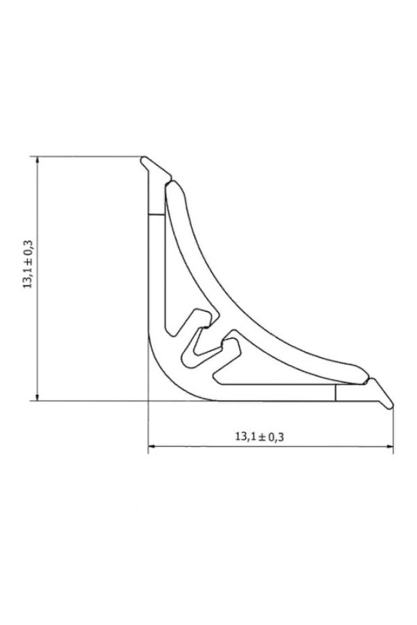 плинтус для столешниц LB15 черный 3,0м (аналог 53222)