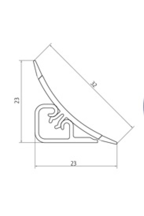 плинтус для столешниц LB23 галия 3,0м (аналог 53589)