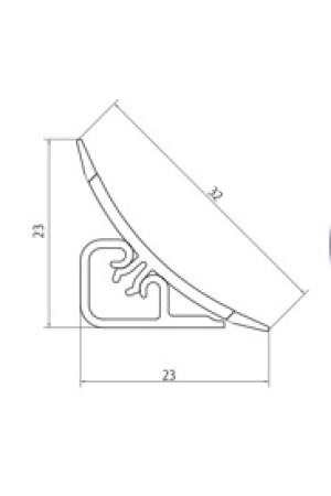 плинтус для столешниц LB23 дуб вотан 3,0 м (аналог 53298)