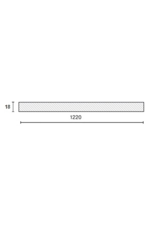 Alvic плита ЛДСП Syncron 1220*18*2750 кожа золото куско/ALV3102.18