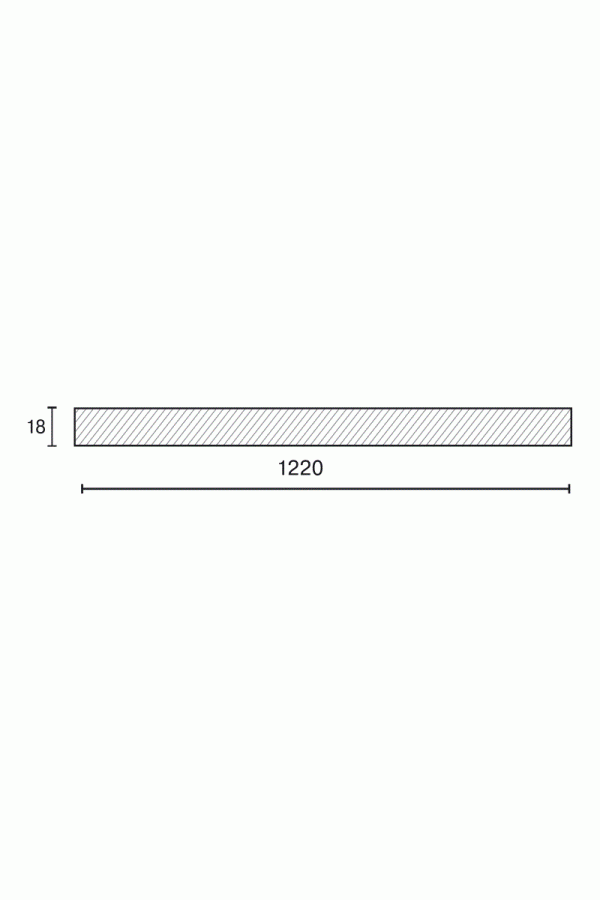 Alvic плита ЛДСП Syncron 1220*18*2750 оксид 04/ALV3123.18