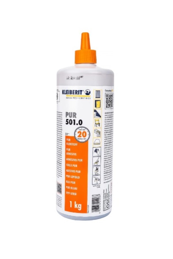 клей ПУ Kleiberit 501.0 (1кг), светло-коричневый/KLB0502