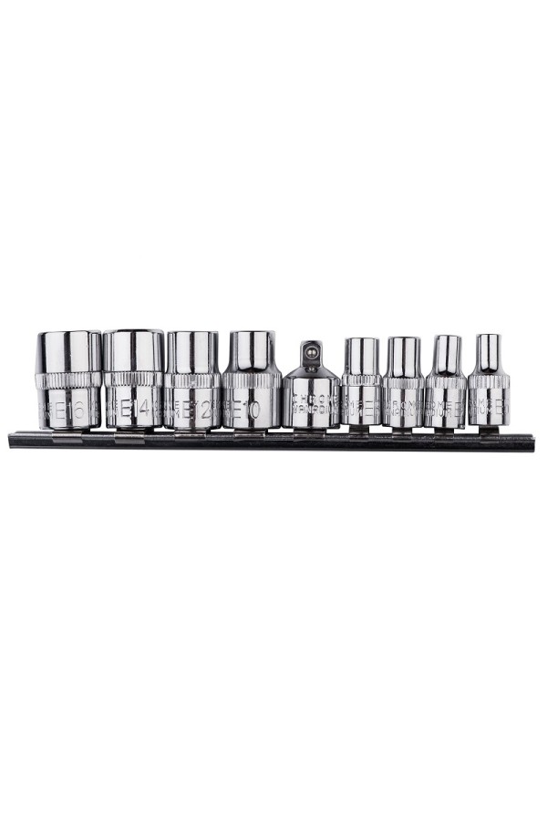 Набор торцевых головок Torx 1/4", 3/8" 9шт HT1A884 Hoegert