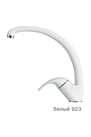 Смеситель высокий излив Эко №923 белый Tolero