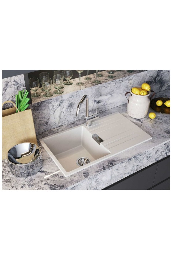 мойка кварцевая Tolero Loft TL-750 №923 белый 750*435*200мм (дефект)