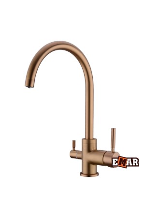 Смеситель высокий излив 3007 PVD медь EMAR