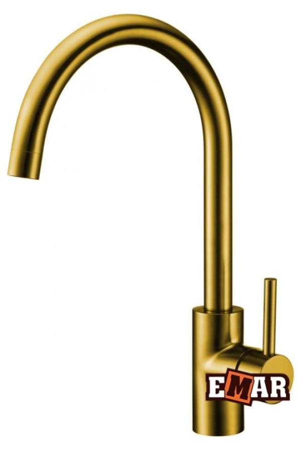 Смеситель высокий излив 3004 PVD золото EMAR