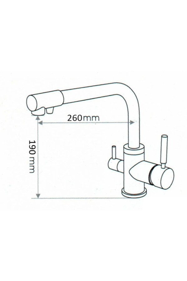 Смеситель высокий излив 3003 морион EMAR