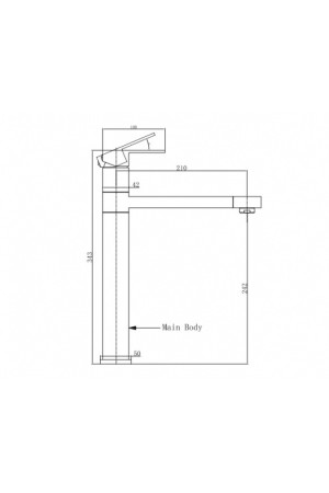 Смеситель высокий излив OL-8015 сатин Oulin