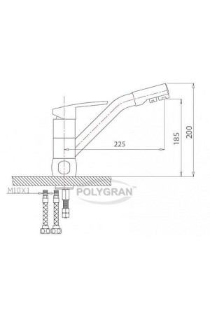 Смеситель Дуо №16 черный
