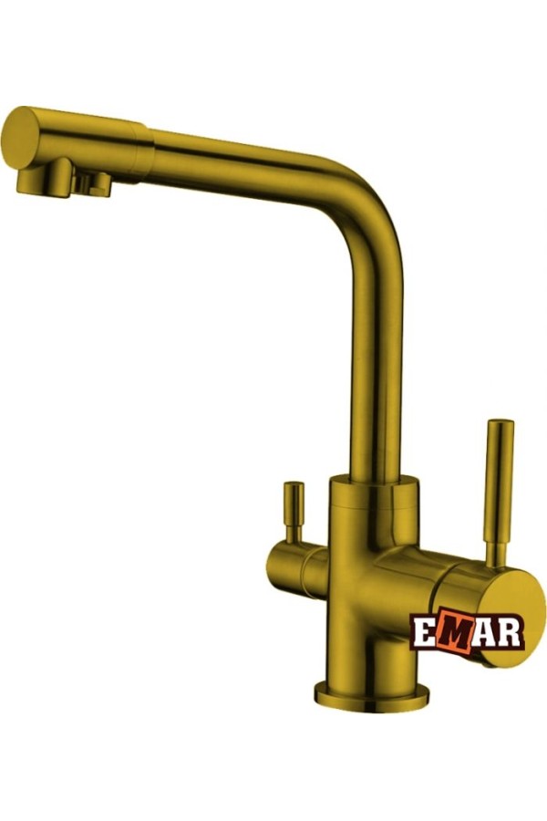 Смеситель высокий излив 3003 PVD золото EMAR