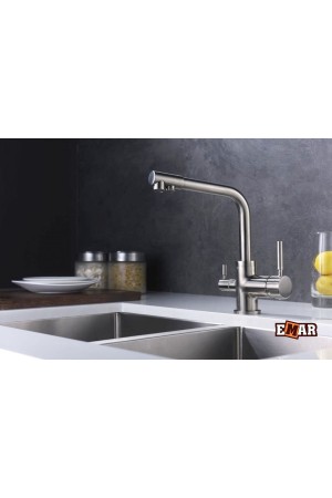 Смеситель высокий излив 3003NS сатин EMAR