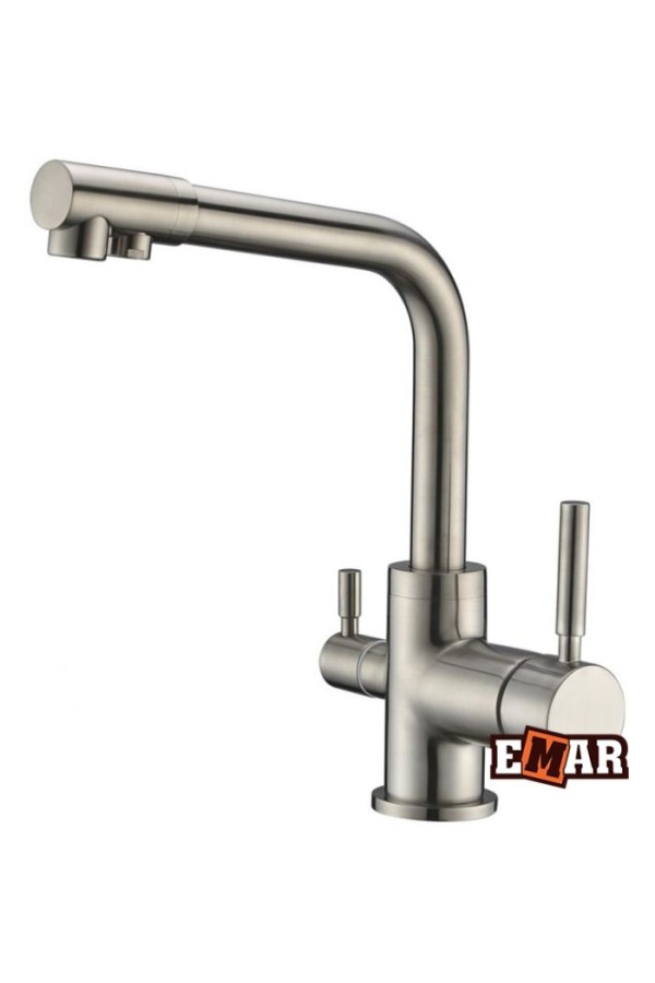 Смеситель высокий излив 3003NS сатин EMAR