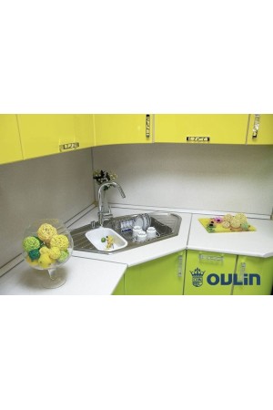 Мойка врезная из нержавеющей стали OL-310 967*518*190*1,0мм Oulin