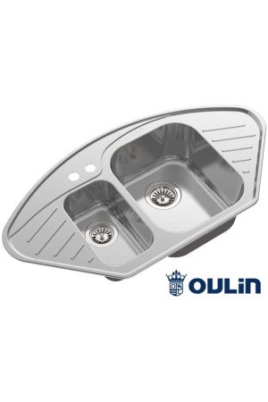 Мойка врезная из нержавеющей стали OL-310 967*518*190*1,0мм Oulin