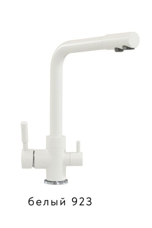 Смеситель Высокий Дуо №923 белый Tolero