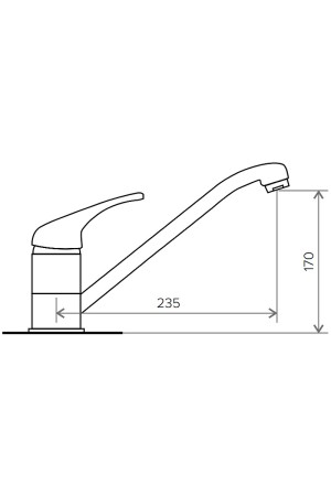 Смеситель низкий излив Эко №36 белый хлопок