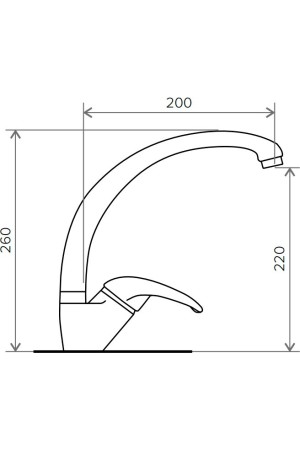 Смеситель высокий излив Эко №36 белый хлопок