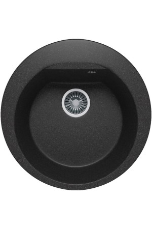 Мойка мраморная Atol-520 №16 черный d520*200мм