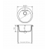 Мойка мраморная Atol-520 №14 серый d520*200мм