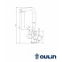 Смеситель высокий излив OL-8021 сатин Oulin