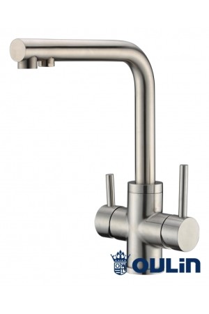 Смеситель высокий излив OL-8021 сатин Oulin
