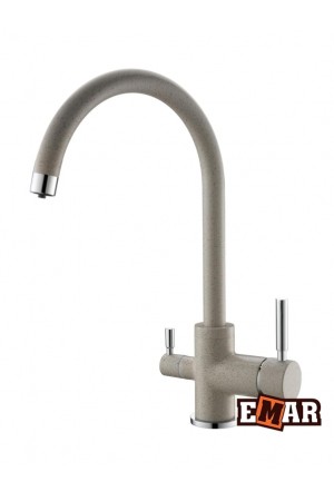 Смеситель высокий излив 3007 PVD кварц EMAR