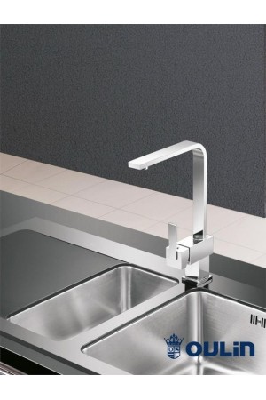 Смеситель высокий излив OL-8075S сатин Oulin