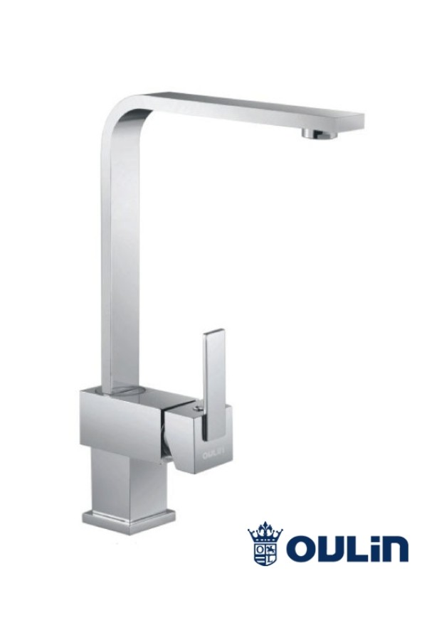 Смеситель высокий излив OL-8075S сатин Oulin