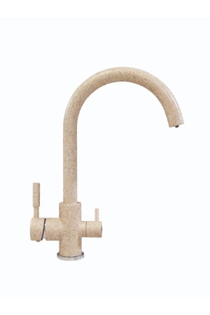 Смеситель высокий излив Элара Дуо №302 песочный