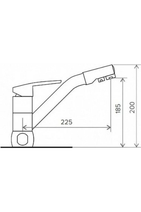 смеситель Элара Дуо №36 белый хлопок