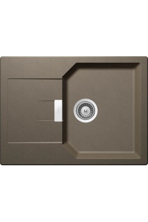 SCHOCK мойка кварцевая Manhattan 45D Cristalite 510*690 альпака, клап.автомат