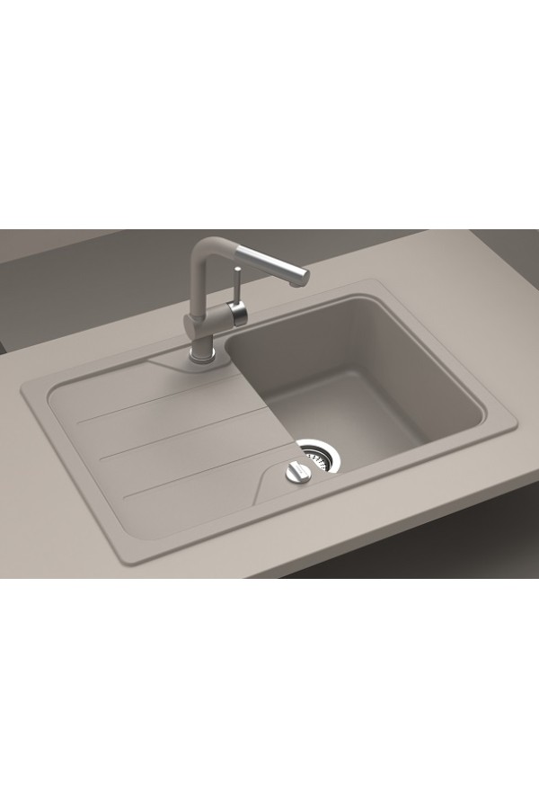 SCHOCK мойка кварцевая Formhaus 45D Cristalite 500*780 альпина