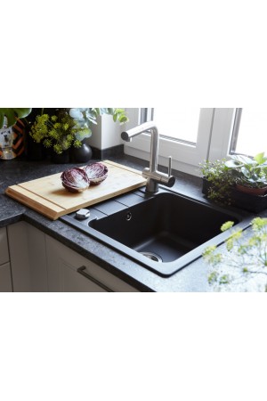 SCHOCK мойка кварцевая Formhaus 45D Cristalite 500*780 оникс