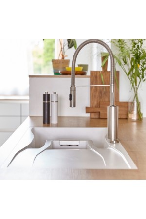 SCHOCK мойка кварцевая Waterfall 45D  Cristadur 500*860 магма (в уровень со столешницей)