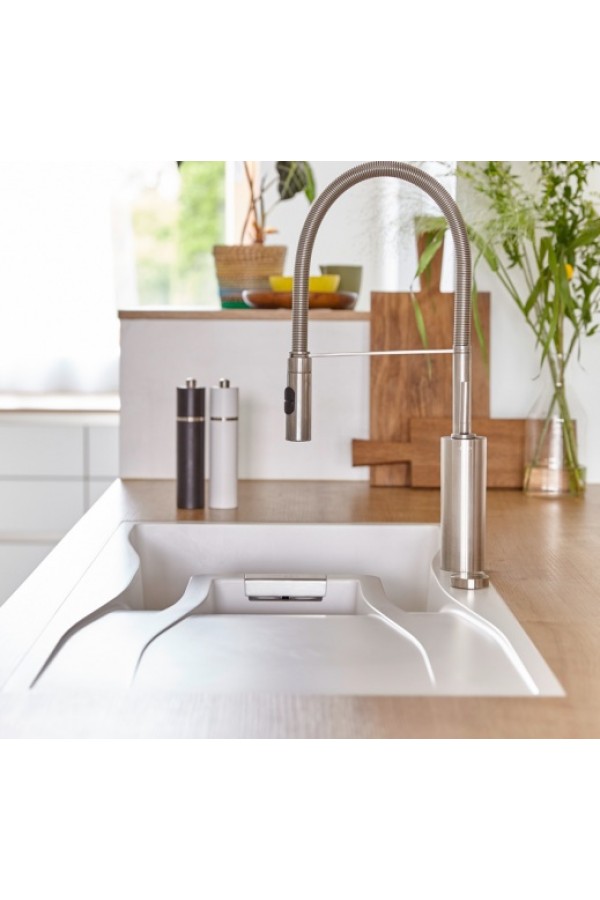 SCHOCK мойка кварцевая Waterfall 45D  Cristadur 500*860 магма (в уровень со столешницей)