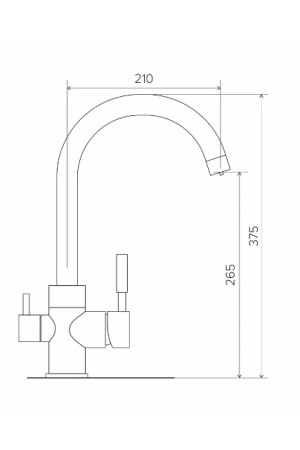 смеситель Элара Дуо №14 серый