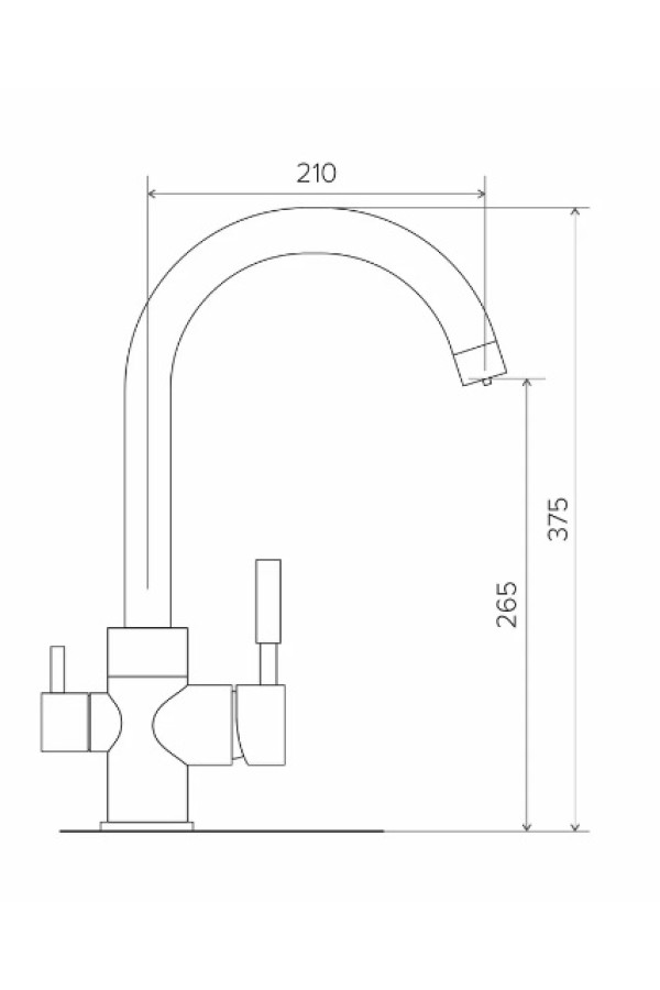 смеситель Элара Дуо №14 серый