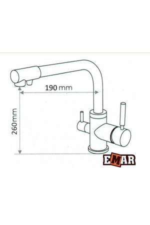 смеситель EMAR 3003N PVD Coppery