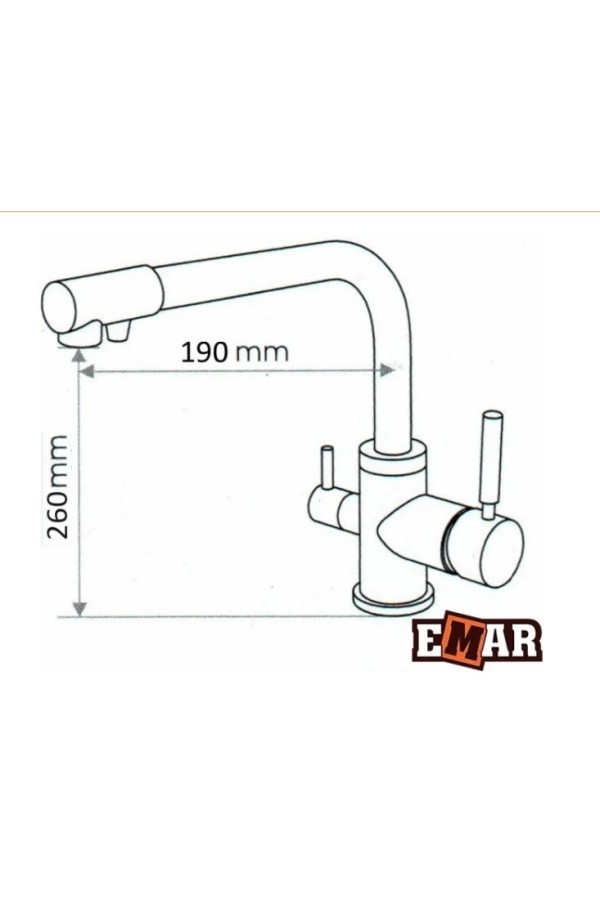 смеситель EMAR 3003N PVD Coppery