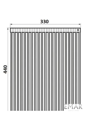 EMAR ролл-мат 4433.СР круглый пруток , хром