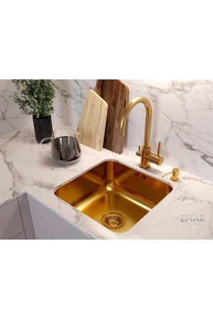 мойка EMAR PVD ЕМВ-127А Nano golden универс. монтаж 450*450*180*0,8
