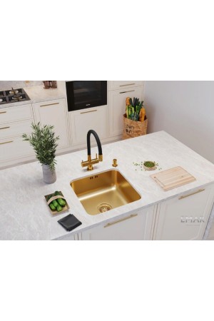 мойка EMAR PVD ЕМВ-127А Nano golden универс. монтаж 450*450*180*0,8