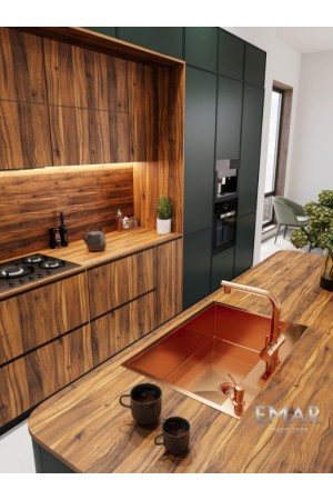мойка EMAR PVD ЕМВ-125A PVD Nano Coppery универс. монтаж 740*500*200*1