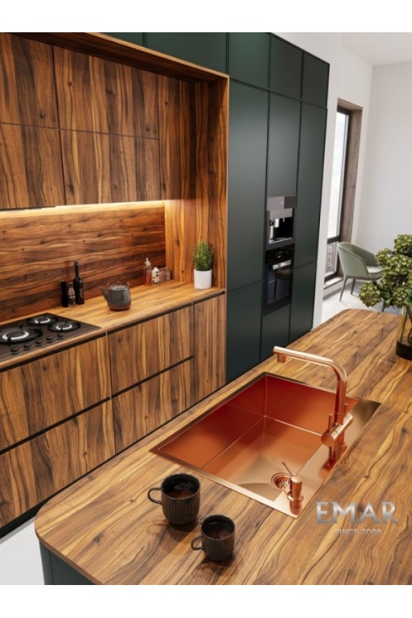 мойка EMAR PVD ЕМВ-125A PVD Nano Coppery универс. монтаж 740*500*200*1