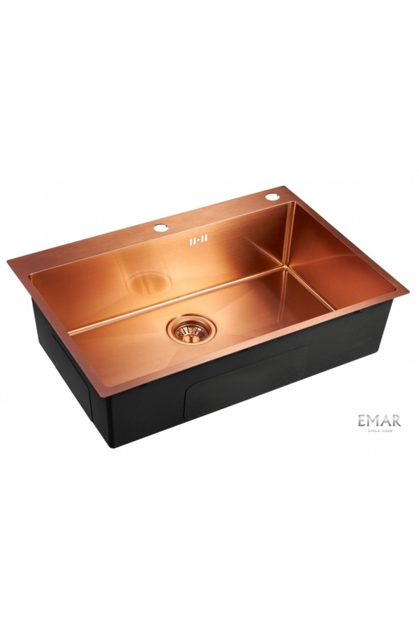 мойка EMAR PVD ЕМВ-125A PVD Nano Coppery универс. монтаж 740*500*200*1