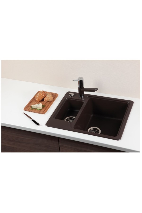 SCHOCK мойка кварцевая Cambridge 60 Cristalite 510*610 альпина